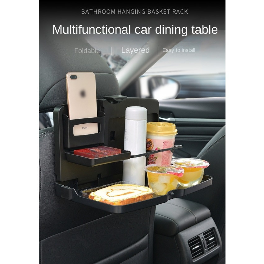 Getränkehalter Auto tablett Rücksitz Essen Tisch Sauce Halter Verstellbare  Tablett Tisch