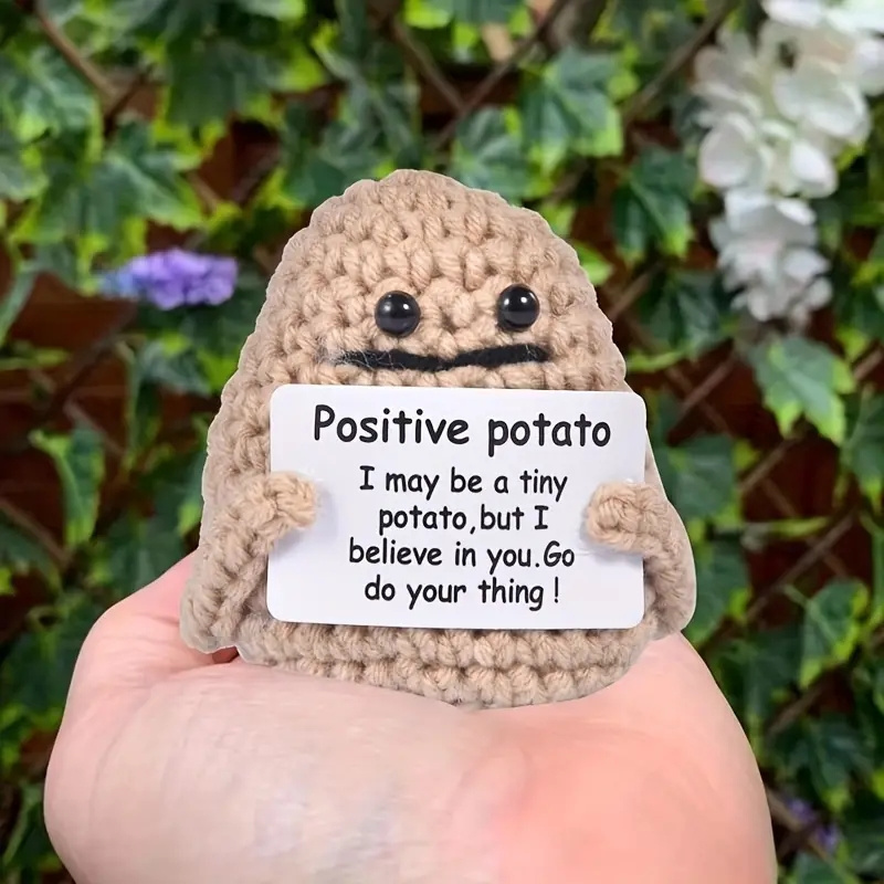 1/2pcs Positive Potatoes Tricoter Pomme de terre Inspired Toy- Tiny  Doll-funny Christams Gift