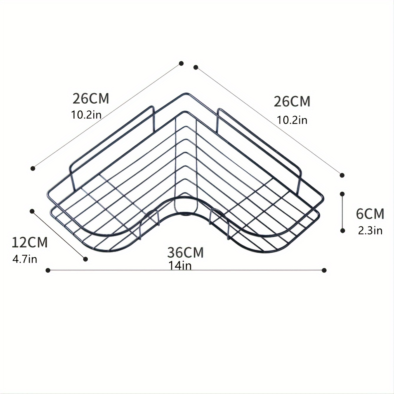 1 support Mural Triangulaire Douche Salle Bain Cuisine – - Temu Belgium