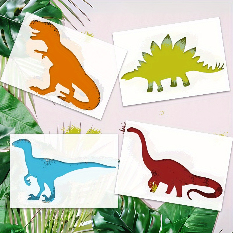 Dinosaur Stencils for Painting Large Animal Stencils for Kids Washable  Stencil Set Drawing Stencils Kids Stencils Art Stencils Plastic Stencils  for