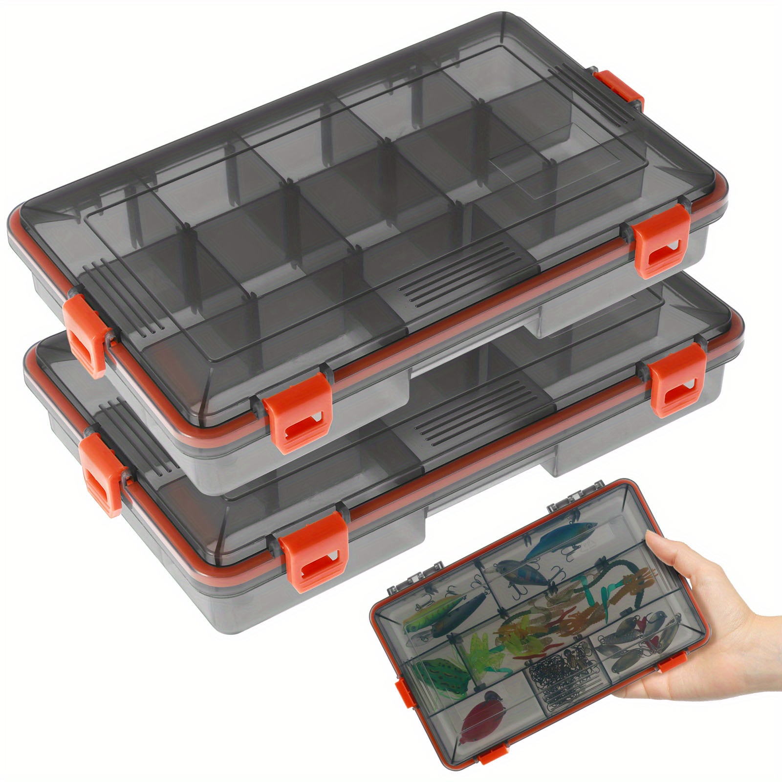 Portable Tool Box Large Capacity Waterproof Fishing Tackle - Temu Canada