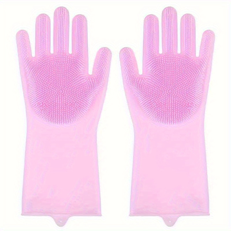 Department Store Dishwashing Cleaning Gloves Magic Silicone Rubber Dish  Washing Glove For Household Scrubber Kitchen Clean Tool Scrub