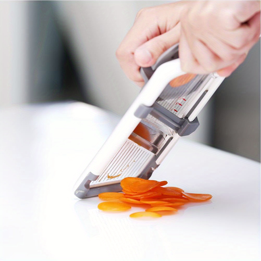 Stainless Steel Vegetable Slicer With 5 Blades Adjustable - Temu