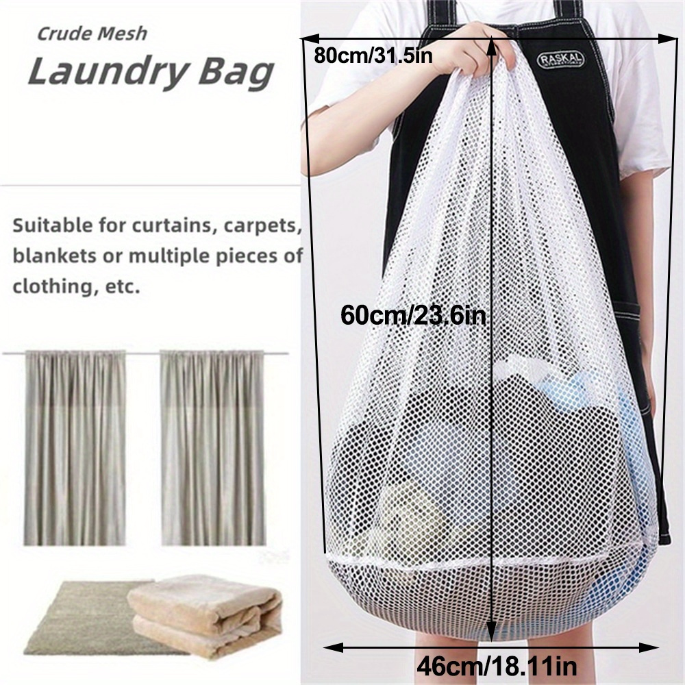 Mesh Laundry Bags With Zipper Closing Durable Fabric - Temu