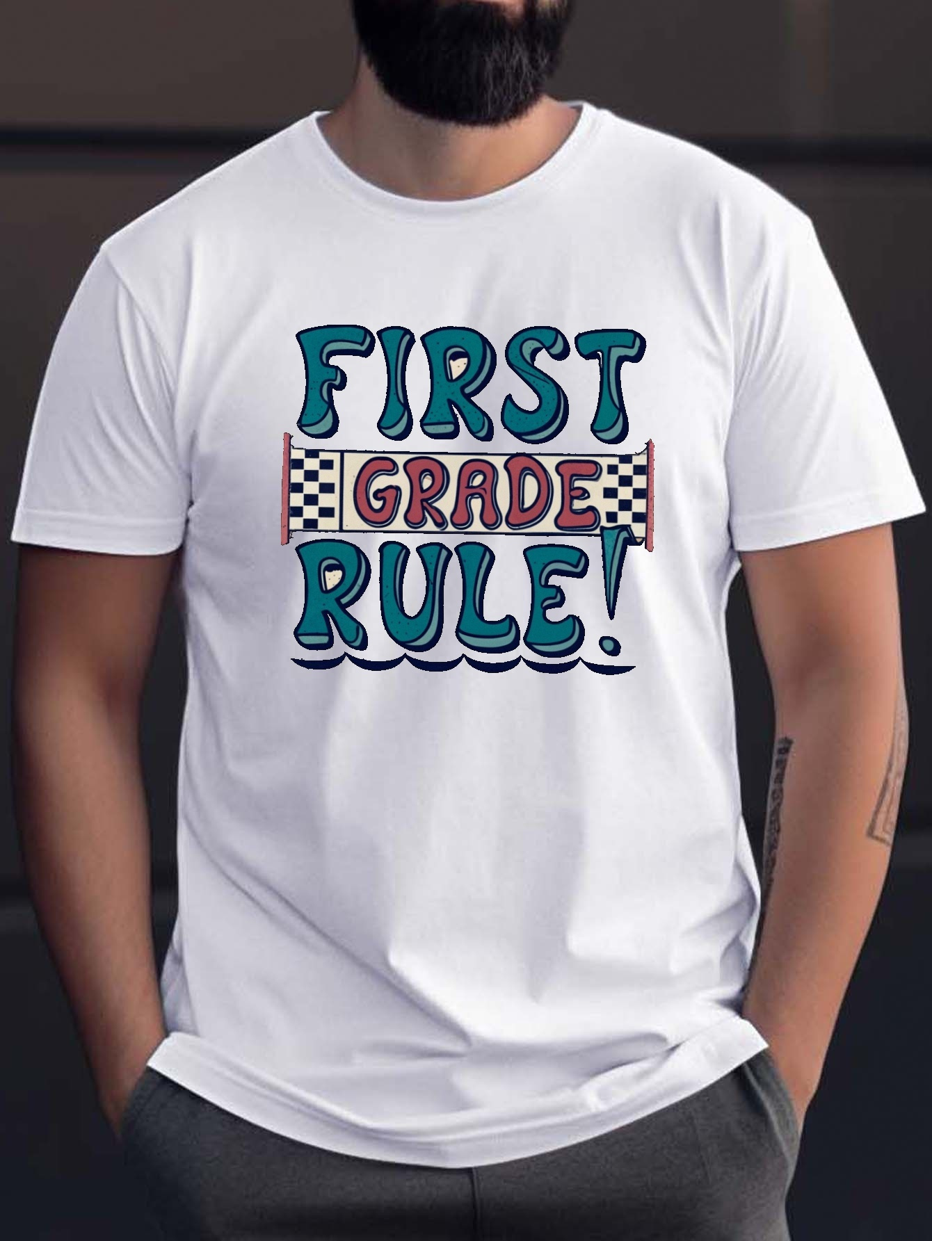 Thrills Mens 1St Grade Service T-Shirt (White) main image 0