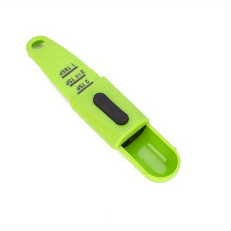 1pc Green Adjustable Kitchen Measuring Spoon