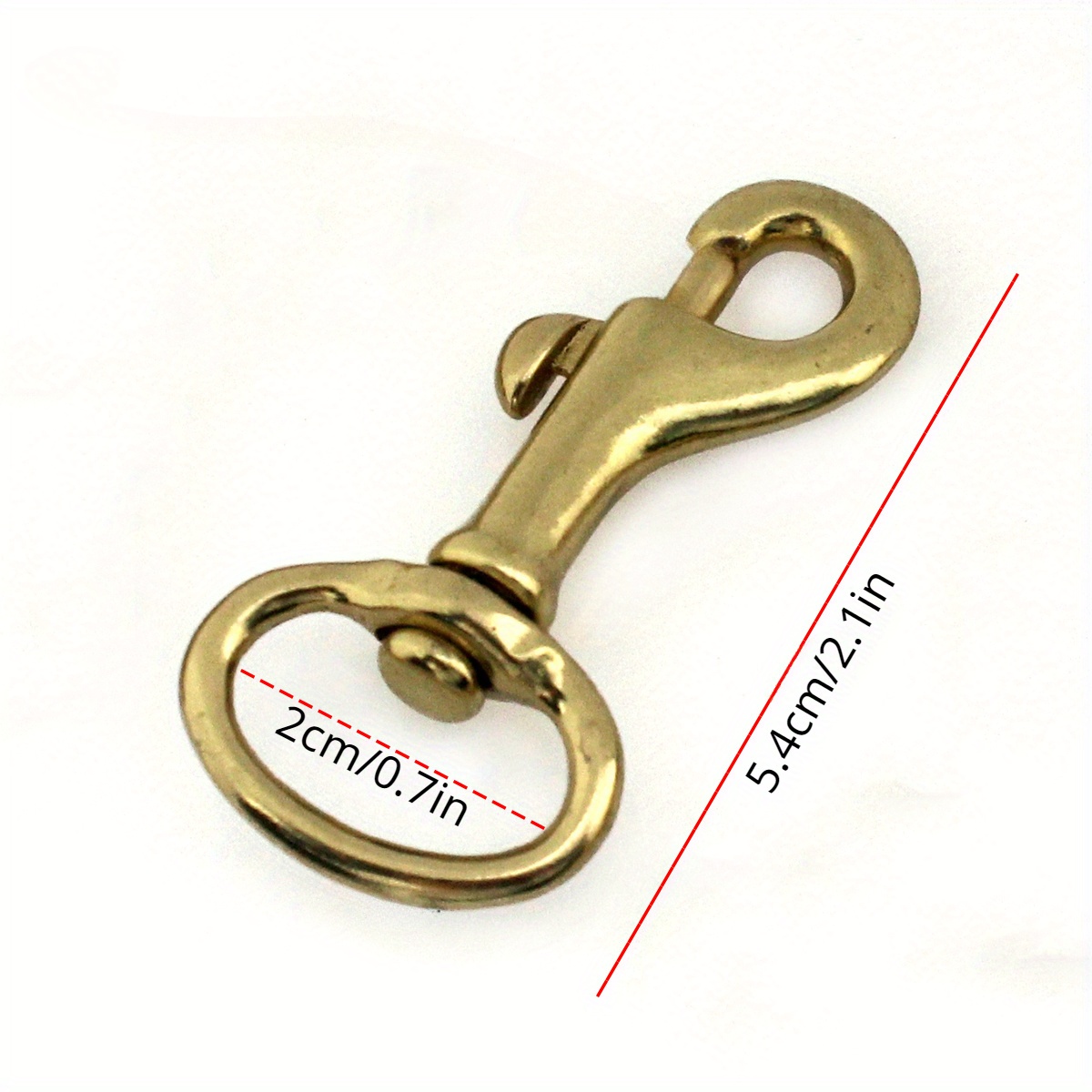 1pc Solid Brass Snap Hook Rotatable Bolt Clip Suitable For Bag Strap And  Pet Leash - Sports & Outdoors - Temu