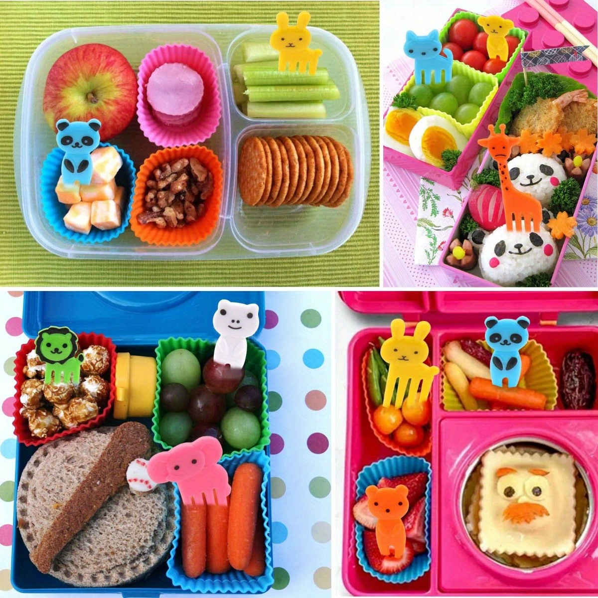 Silicone Lunch Box Dividers, Lunch Container, Bento Lunch Box Dividers With  Food Choice For Lunch Container Accessories, Apartment Essentials, College  Dorm Essentials, Back To School Supplies, Home Office Travel Accessories -  Temu