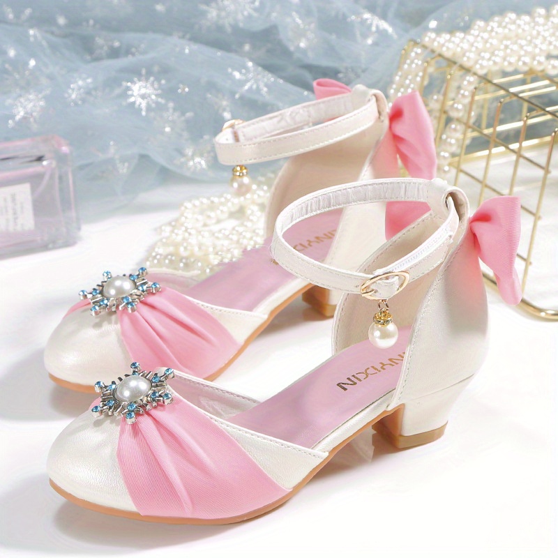 Girls pink shop high heels