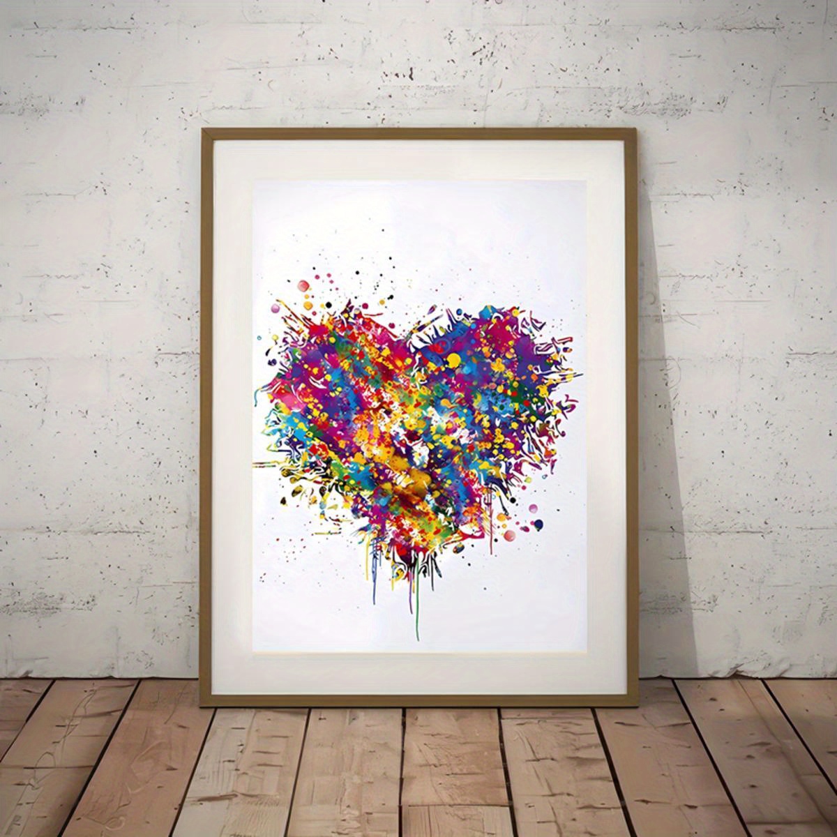 Abstract Heart Canvas Wall Decor