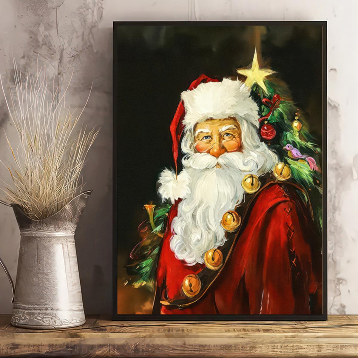 Canvas Poster Santa Picture Hobby Lobby Canvas Art Poster - Temu