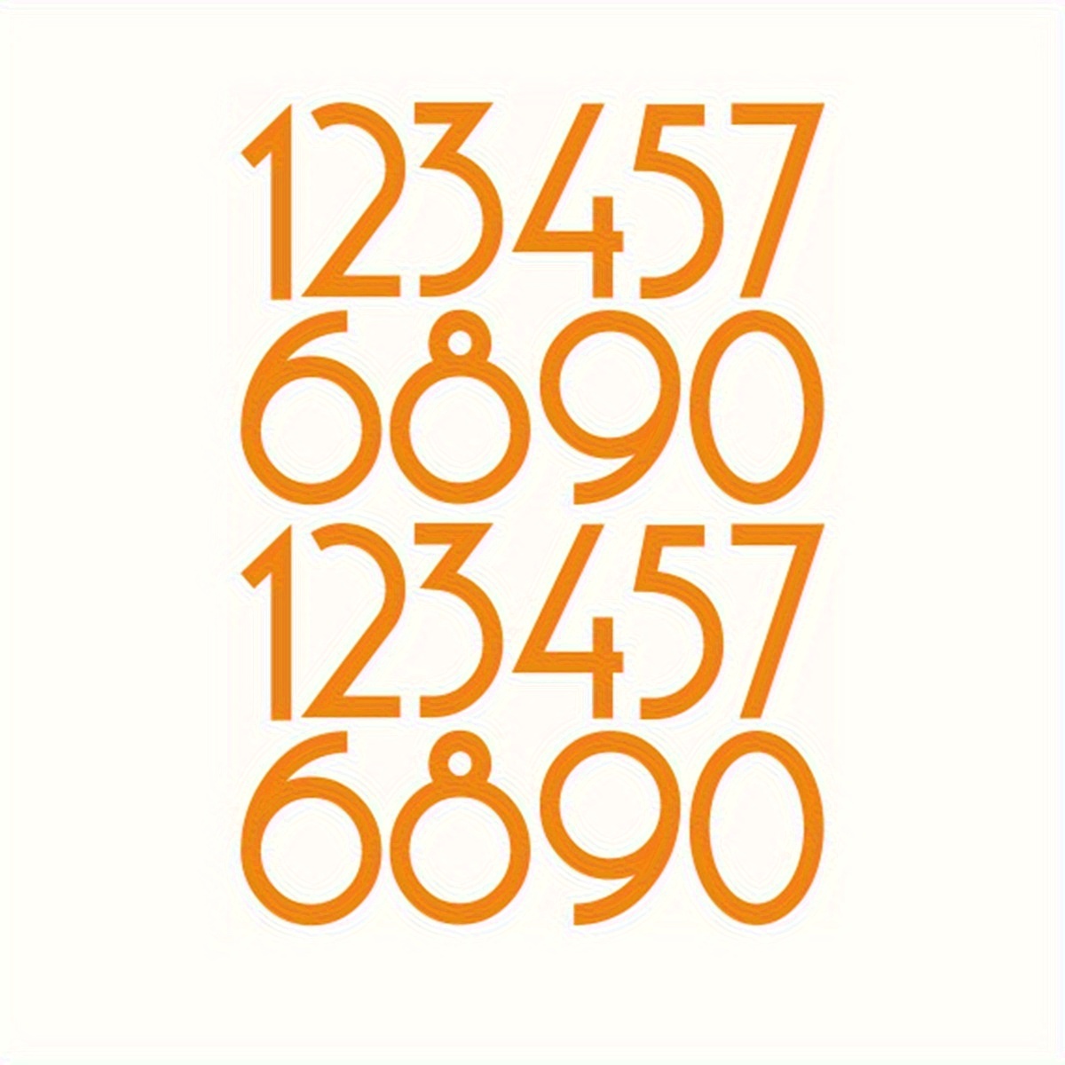 Strong For Outside Reflective (2/3/4inch) Numbers Self Vinyl