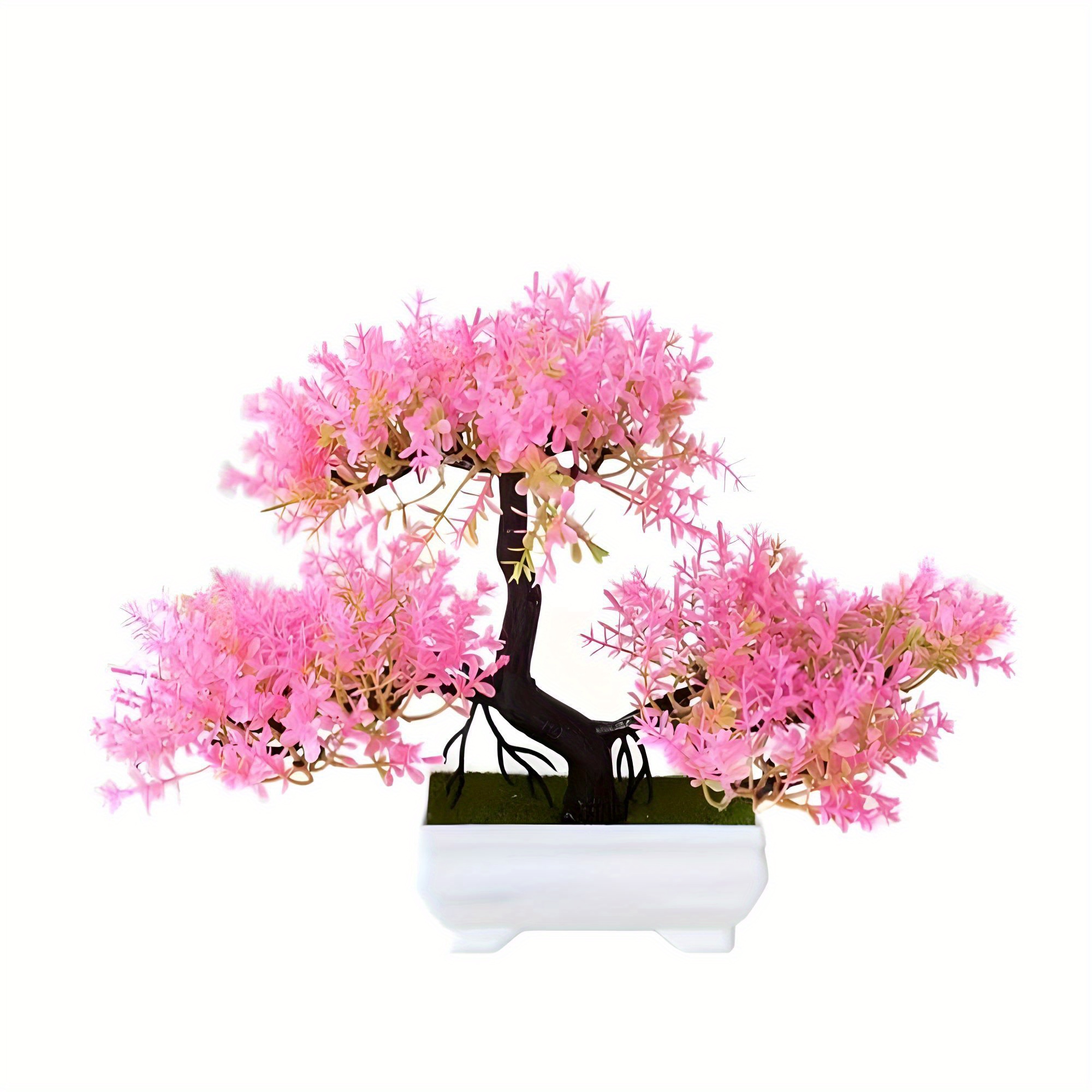 HONGFEISHANGMAO Artificial Bonsai Artificial Welcoming Pine Tree Bonsai  Vase Artificial Bonsai Fake Tree Bonsai Decoration Home Office Store No  Need