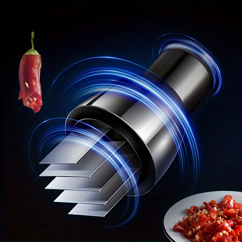 Hand Press Garlic Chop Mini Stainless Steel Garlic Presser Chili