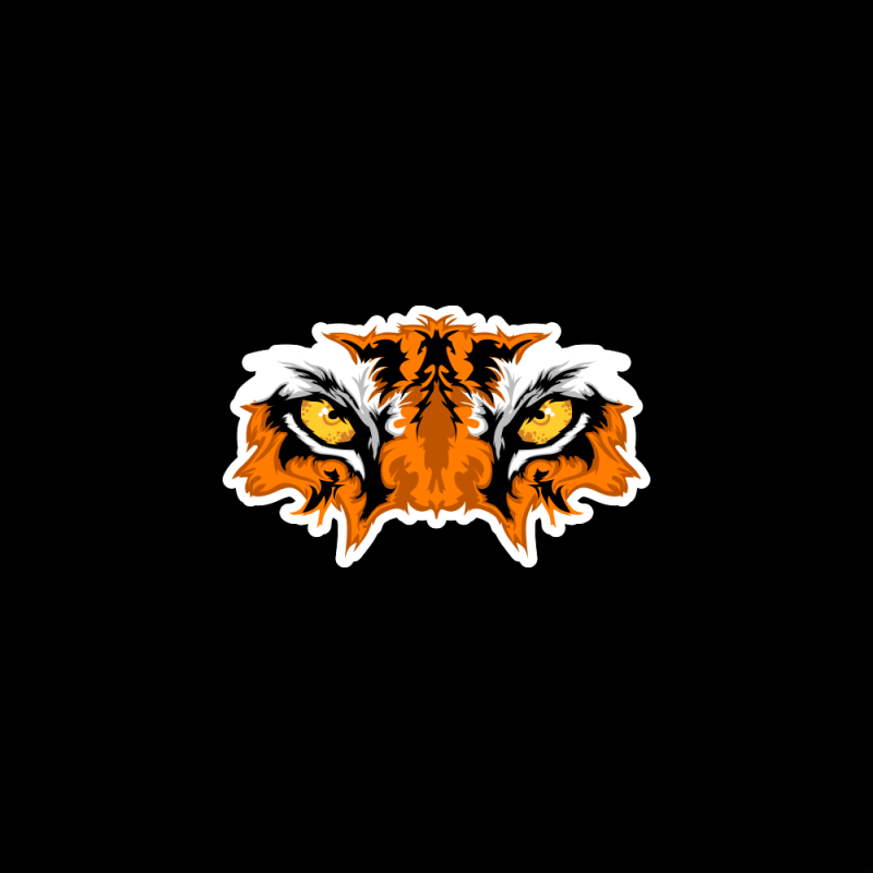Tiger Eyes Sticker