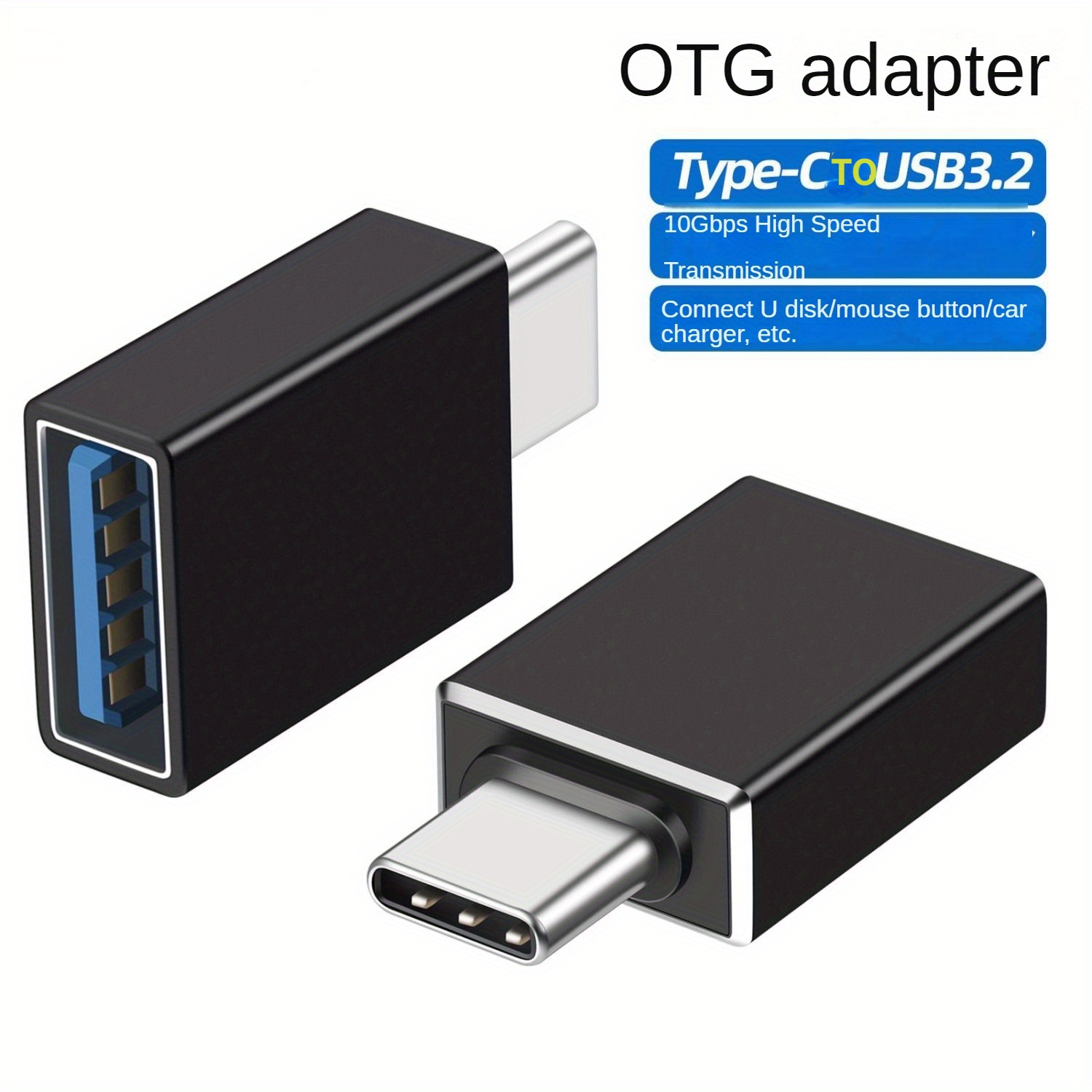 Cable Adaptador Usb Otg 2 En 1 Convertidor Usb Hembra Micro - Temu