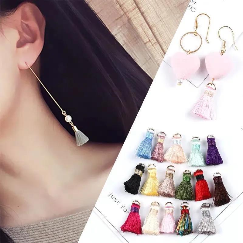 10 Mini Metal Tassel Rings with a 20Mm Diameter for DIY Jewelry Earrings Decoration Materials.