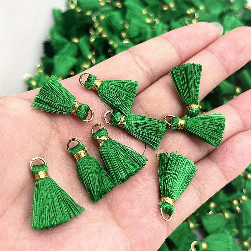 10 Mini Metal Tassel Rings with a 20Mm Diameter for DIY Jewelry Earrings Decoration Materials.