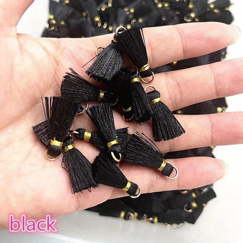 10 Mini Metal Tassel Rings with a 20Mm Diameter for DIY Jewelry Earrings Decoration Materials.