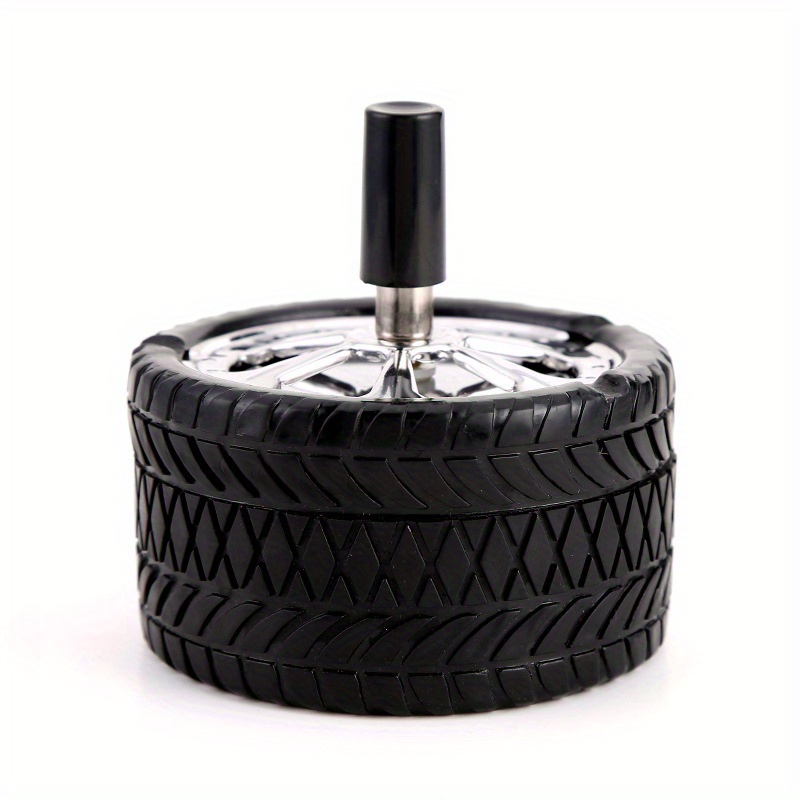 Creative Car Tire Small Ashtray Metal With Rubber Retro Style With Hubcap -  Temu United Arab Emirates