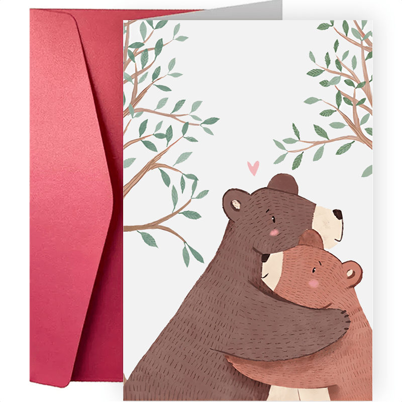 1pc funny mothers day greeting card mama bear cute mothers day card birthday card for mum eid al   mubarak details 0