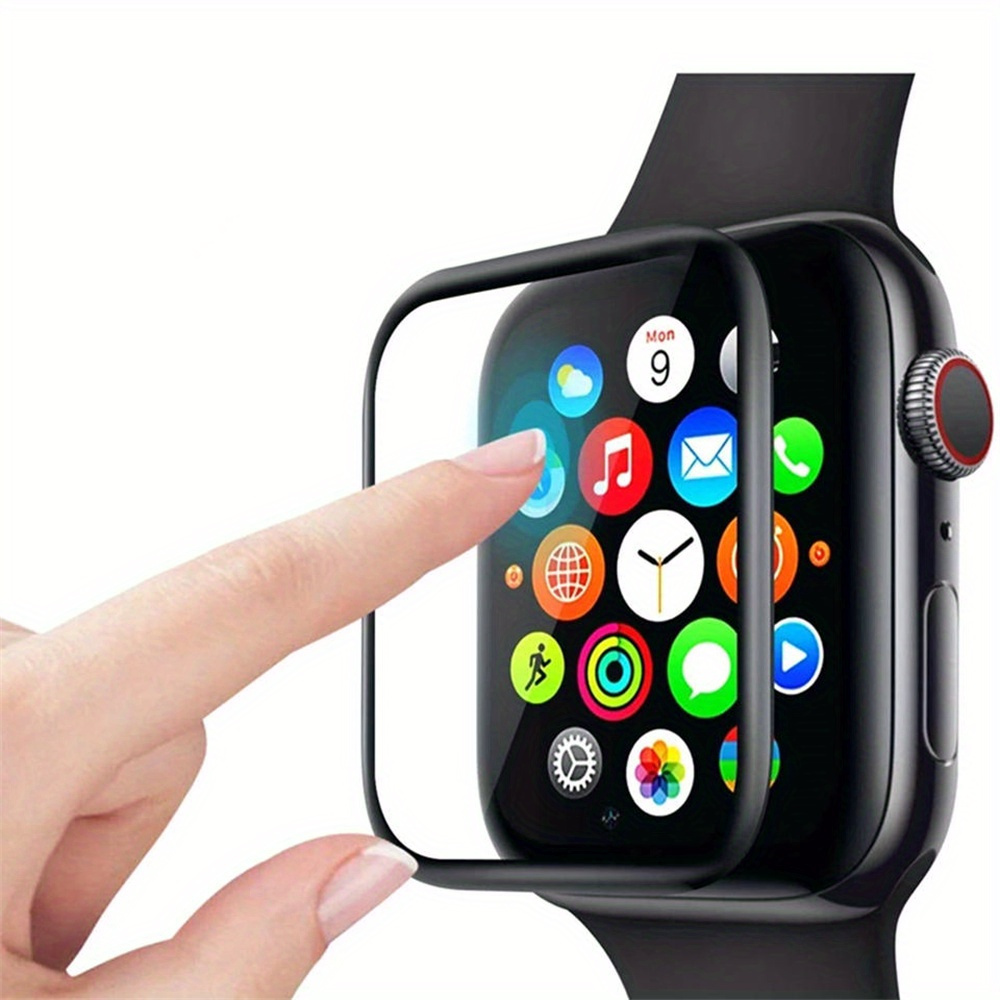 3D Tempered Glass Screen Protector Fr Apple Watch Series 9 8 7 6 5 40 41 44  45mm