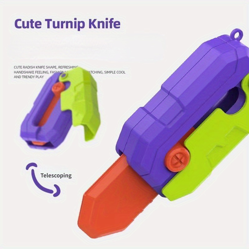 3d Radish Knife Nepal Luminous Toy Decompression Toy Crazy Shark