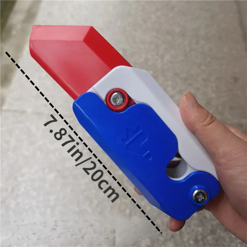 Large Radish Knife 3D Gravity Radish Knife Cool Decompression Simulation  Knife Toy Foldable Radish Knife