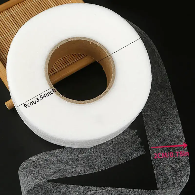 1 Roll Adhesive Hem Tape, Double Sided No Sew Hem Tape Iron On Fabric Tape  Hemming Tape For DIY Clothes Pants Jeans, White