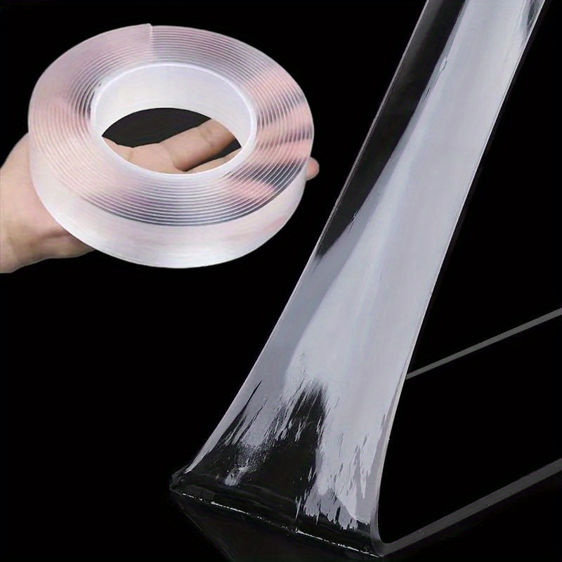 1/2/3/5M Transparente Velcro Nano Cinta Lavable Y Reutilizable De