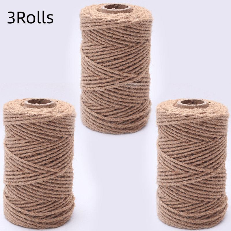Gift Wrapping Cord String Decorative Twine Rope Cord 10 Meters DIY  Handcraft Arts and Crafts Garden Jute String Twine Decor Yellow White 