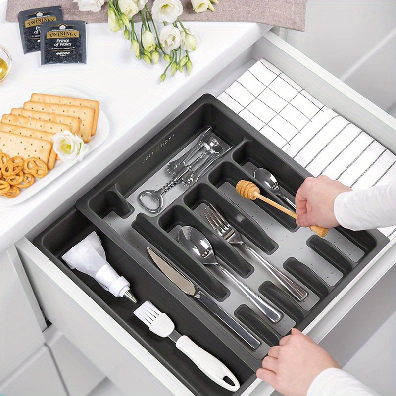 Kitchen Drawer Organizer Tray For Knives Knife Block Knife - Temu
