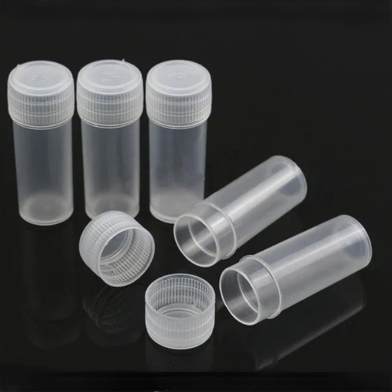 5pcs 0.68oz/1.01oz Portable Clear Plastic Bottles Small Vial Liquid, Solid  Vial Packing Bottle Small Medicine Bottle