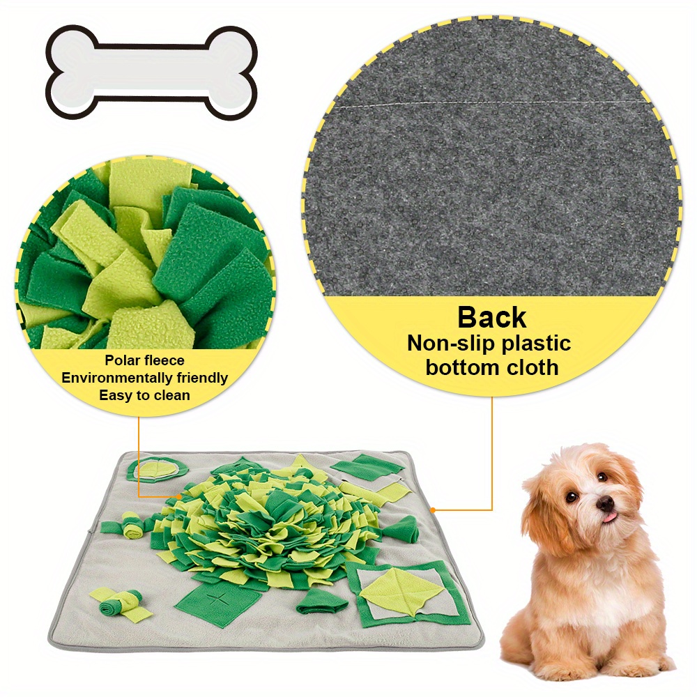 Snuffle Mat for Dogs Interactive Feed Game with Non Slip Bottom