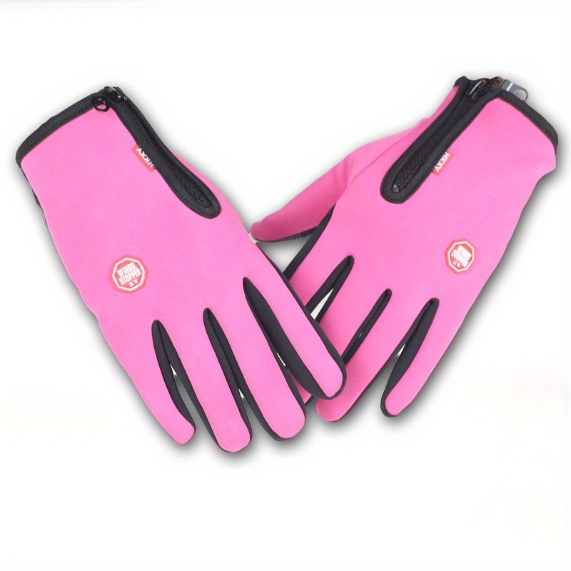 Gants D'hiver Pour Écran Tactile, Gants Thermiques Imperméables Coupe-vent,  Chauffe-mains Pour SMS Pour Smartphone, Cyclisme, Course À Pied