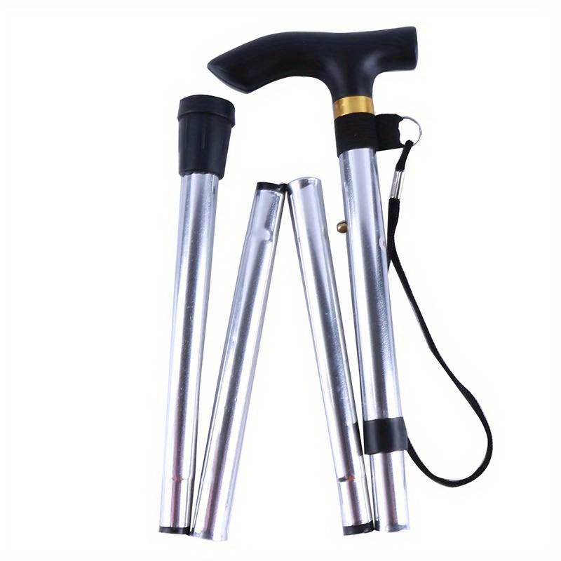 Walking Stick -Portable,Collapsible,Folding,Telescopic,Non-Slip Canes, Walking Aid,with 5 Height Adjustable Crutches,Aluminum Alloy,for Hiking, Walking Cane : : Health & Personal Care