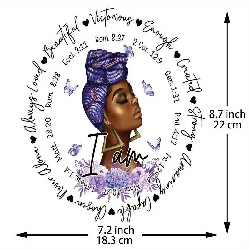 African Black Women Heat Transfer Designs For Family Iron On - Temu