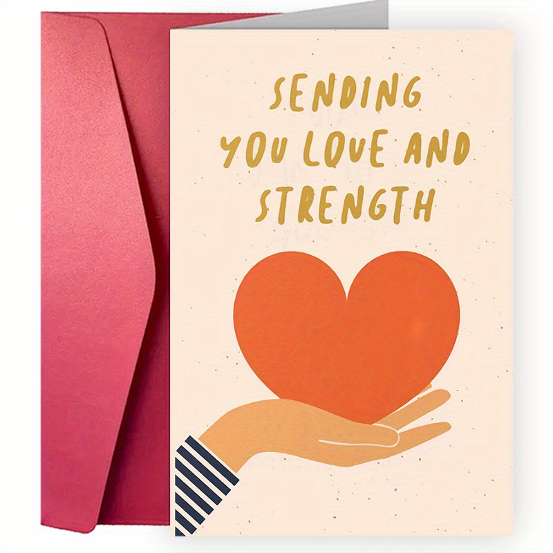 Love Greeting Card Sending Love Strength Friendship Greeting - Temu ...