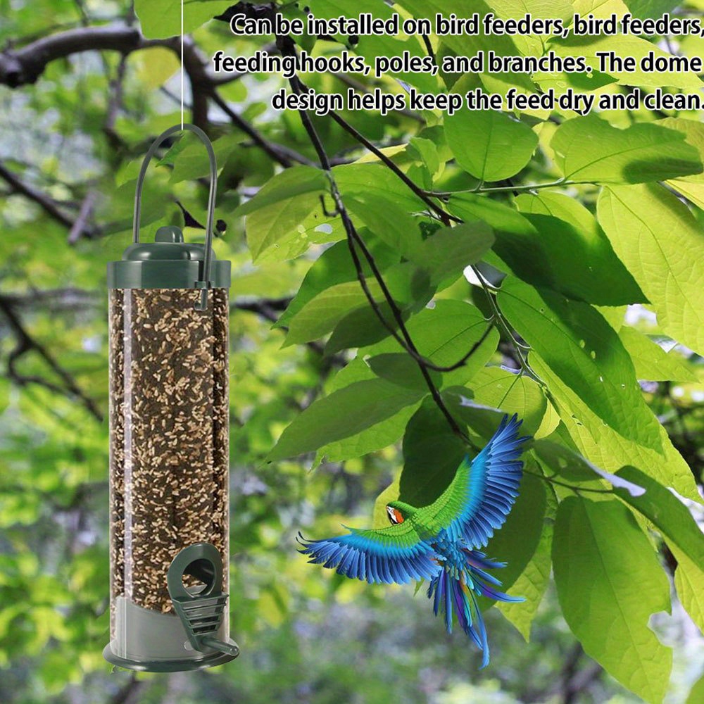 Bird Feeder Indoor and Outdoor Hanging Acrylic Bird Feeder Seed