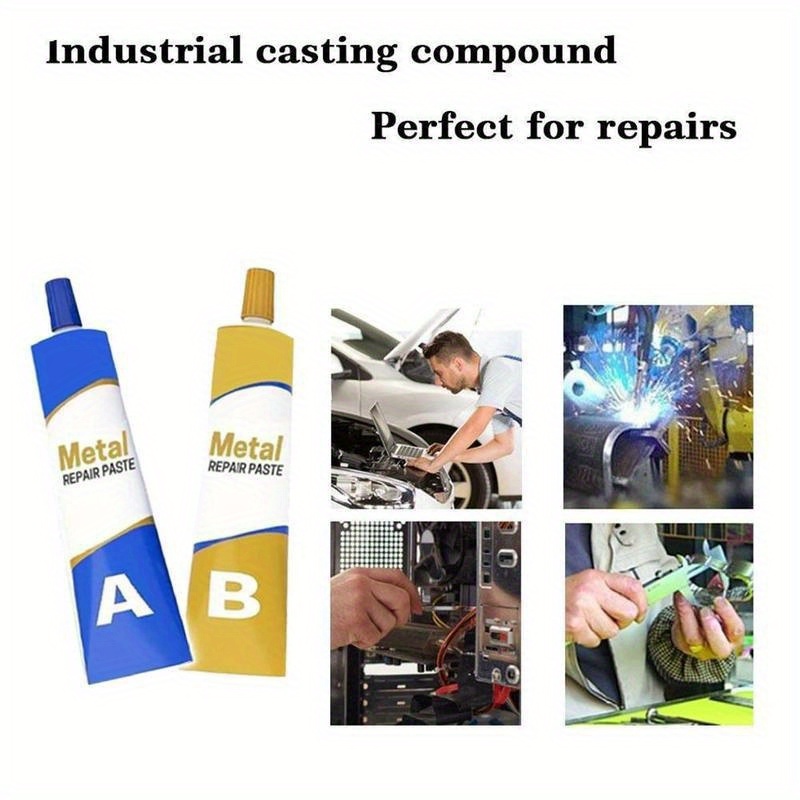 20/50/70/100g Metal Repair Glue Casting AB Adhesive Super Strong Repair  Glue Heat Resistance Cold Weld Repair Adhesive