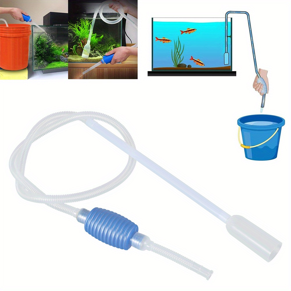 Aquarium Fish Tank Siphon for Water Change and Gravel Cleaning