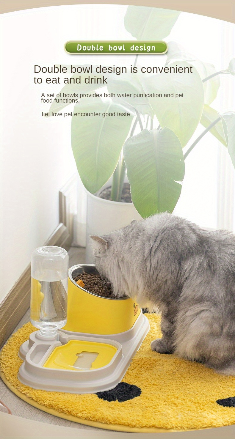 Cat Food And Water Feeder Set Multi purpose Elevated Cat Temu