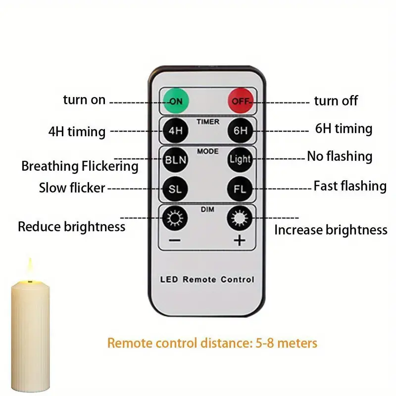 Halloween Led Candle Lights, Usb Charging Remote Control Time