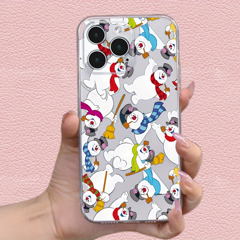

Creative Snowman Printed Phone Case For Iphone 15 14 13 12 11 Xs Xr X 7 8 Plus Pro Max Mini