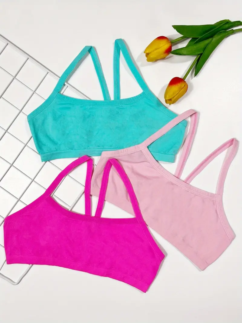 Girls Seamless Camisole Bralettes Cute Girl Popular Style - Temu Philippines