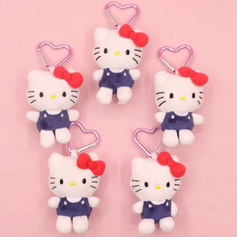 Y2k Hello Kitty Plush Keychain Cartoon Cute Doll - Temu