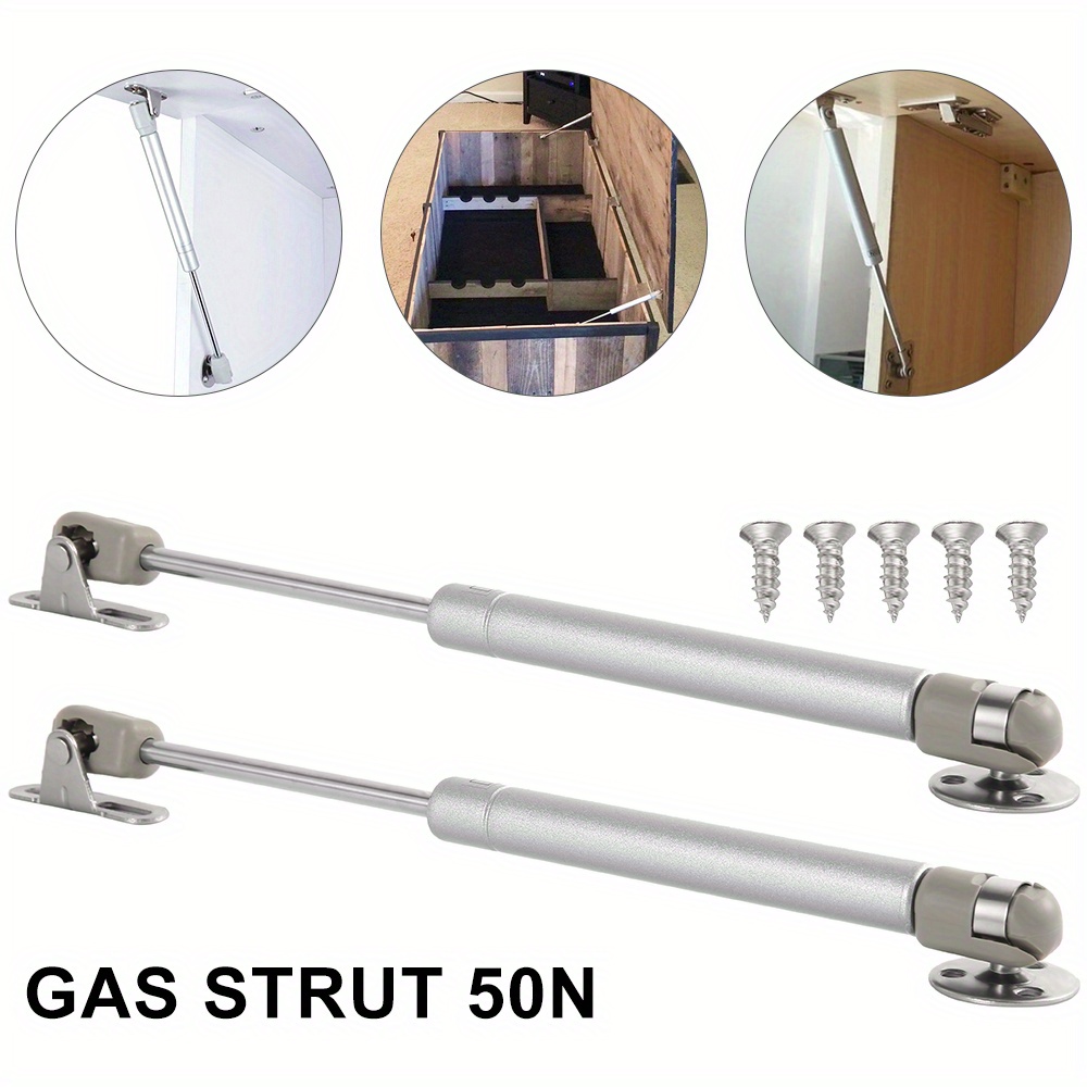 Resorte de Gas Amortiguador Puerta Cocina Resorte a Gas Tono Plata 15mm  diámetro tubo 150N de fuerza de choque amortiguador de gas automático de  Elevación de Resorte Prop Unique Bargains puntales de