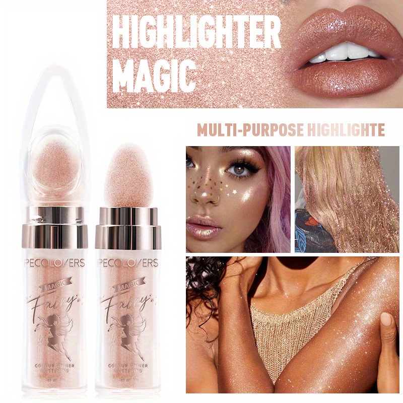 Face Highlighter Diamond Glitter Purè di Patate Highlight Bronzers Gel, Brozer Evidenziatori