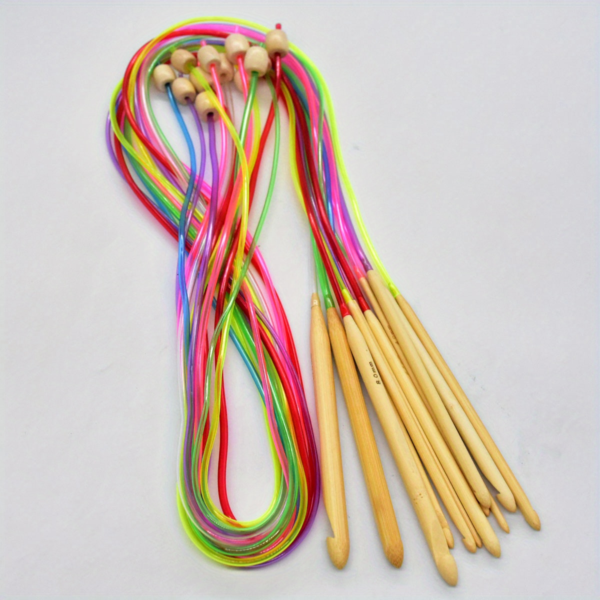 Bamboo Afghan Tunisian Crochet Hook Needles 3mm Knitting - Temu