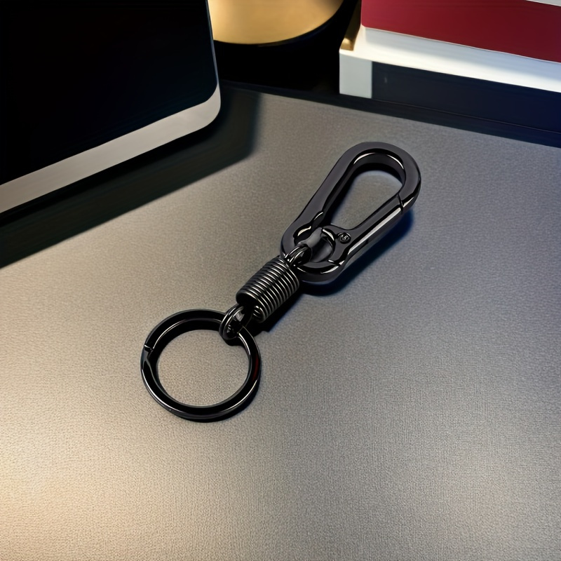 Retro Carabiner Shape Keychain Black Key Chain Car Key Fob Bag Key Rings Pendant,Temu